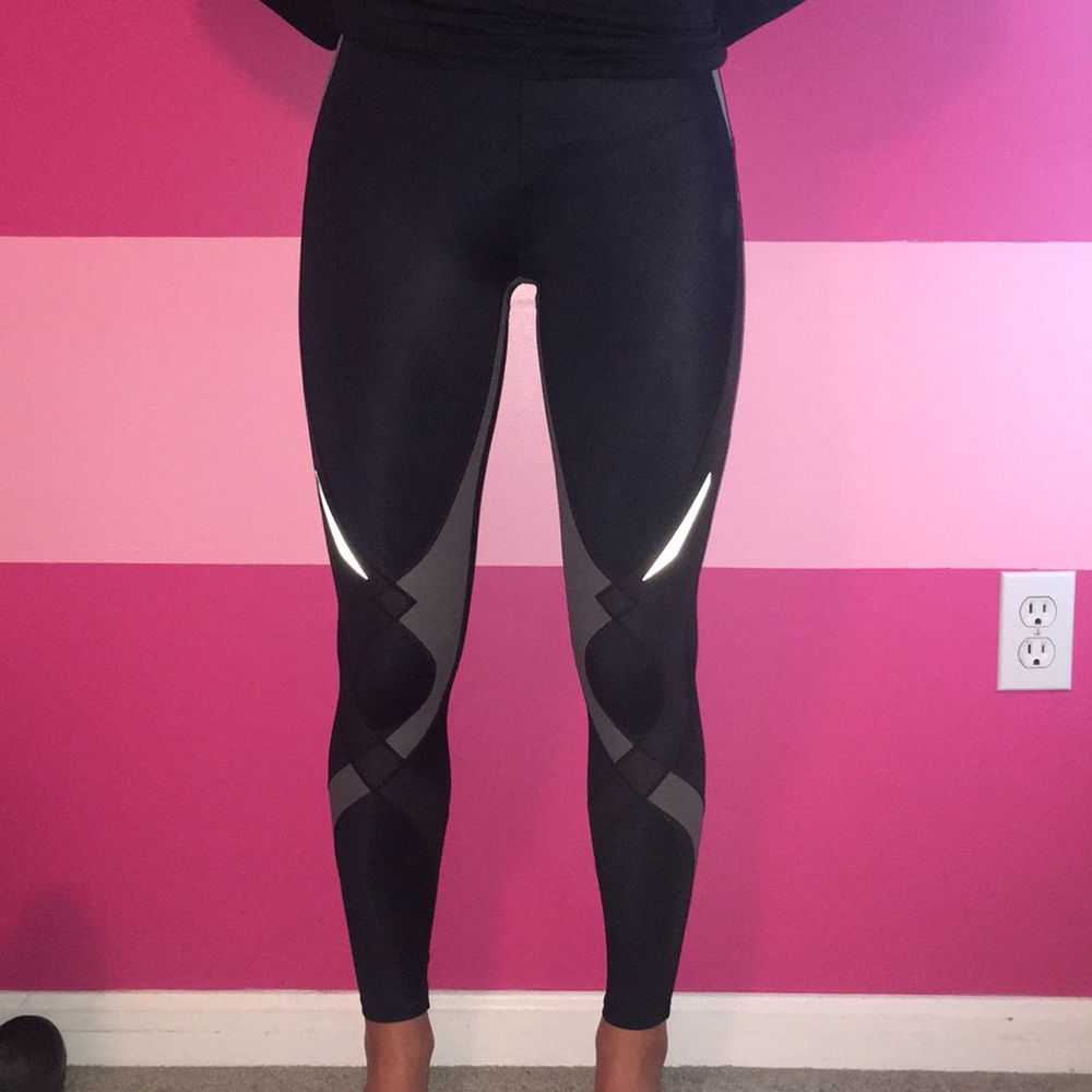 CW-X black and gray athletic leggings